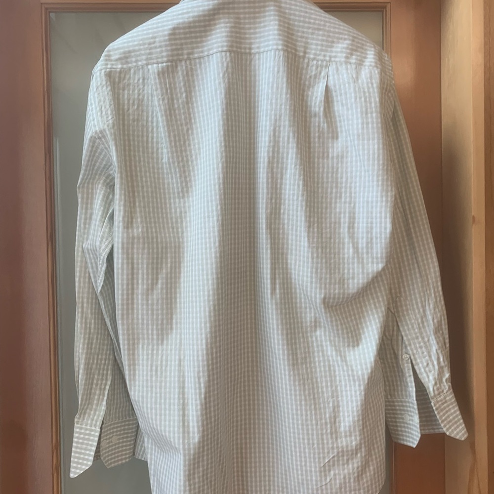 Hugo Boss Men’s printed pattern button down white shirt - Picture 3 of 4